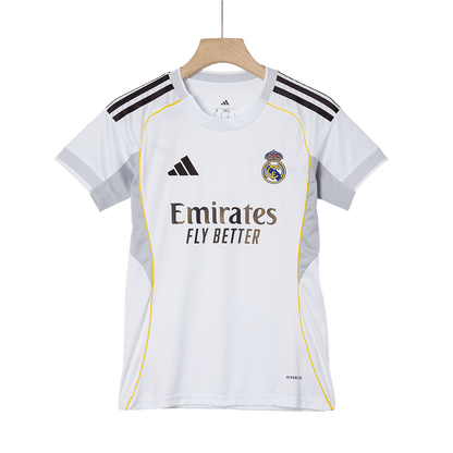 Mulheres Real Madrid Casa Futebol Camisa 2025/26 Branco