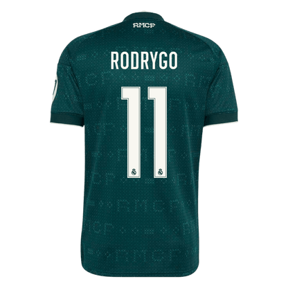 RODRYGO #11 Real Madrid Fora Camisa 2026/27 Verde
