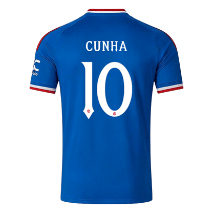 CUNHA #10 Manchester United Fora Camisa 2026/27 Azul UCL