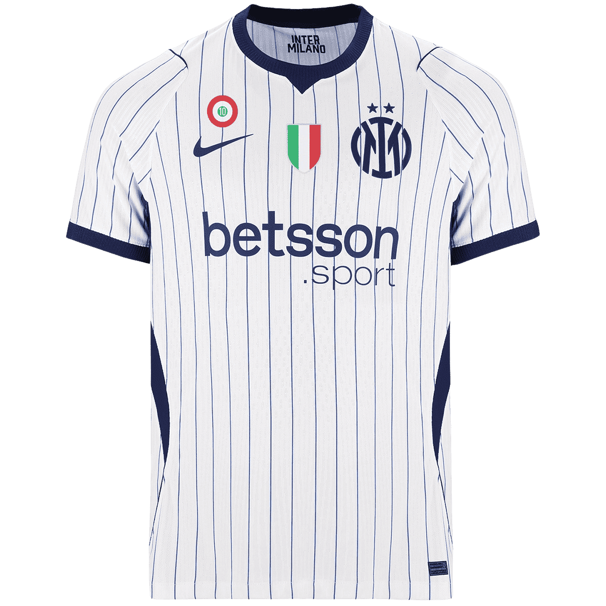 Versão do Jogador Inter Milan Fora Futebol Camisas 2026/27 Branco