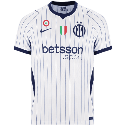 Versão do Jogador Inter Milan Fora Futebol Camisas 2026/27 Branco