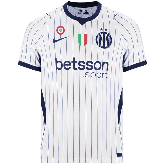 Versão do Jogador Inter Milan Fora Futebol Camisas 2026/27 Branco