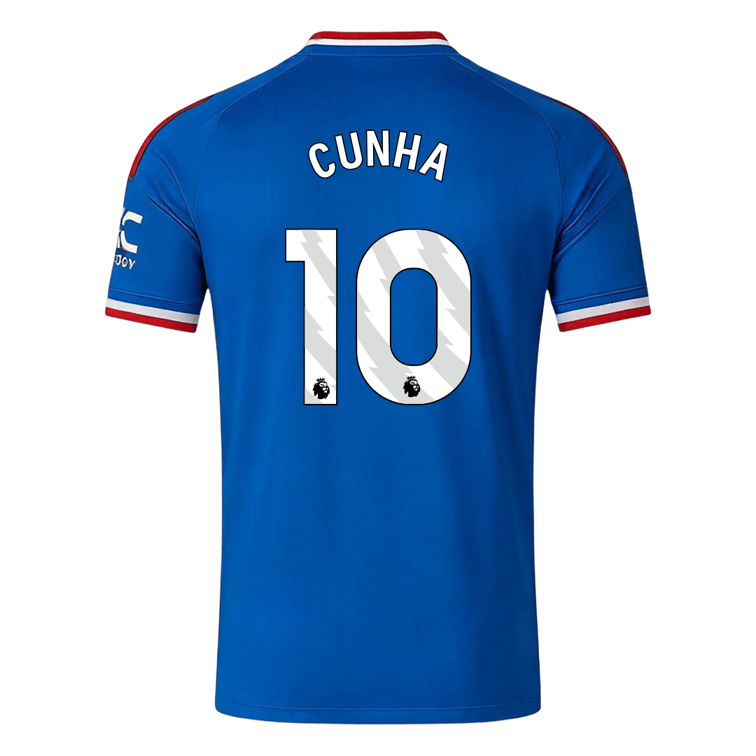 CUNHA #10 Manchester United Fora Camisa 2026/27 Azul