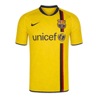 Retrô Barcelona Fora Camisa 2008/10 Amarelo