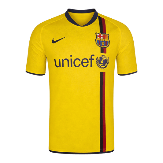 Retrô Barcelona Fora Camisa 2008/10 Amarelo