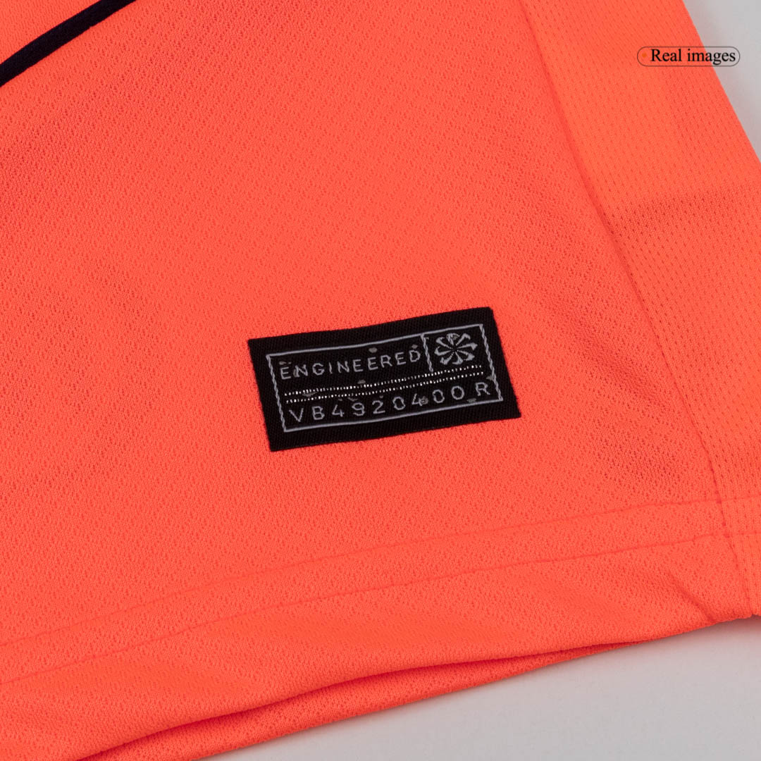 Barcelona Infantil 
 Fora Terceira Futebol Camisa Conjunto (Camisa+Shorts+Meias) 2025/26 Laranja