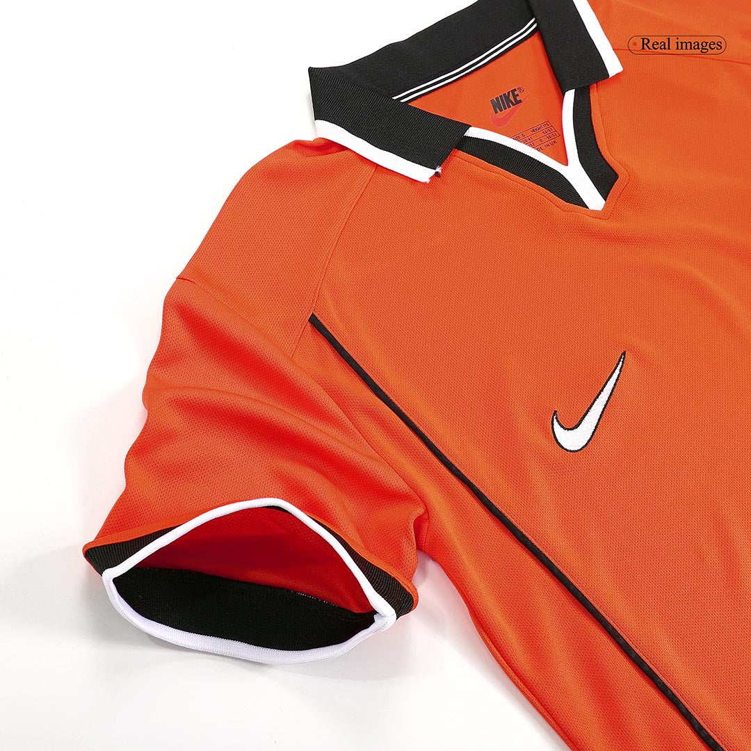 Retrô Netherlands Casa Copa do Mundo Camisa 1998 Laranja