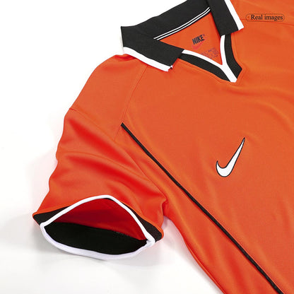 Retrô Netherlands Casa Copa do Mundo Camisa 1998 Laranja