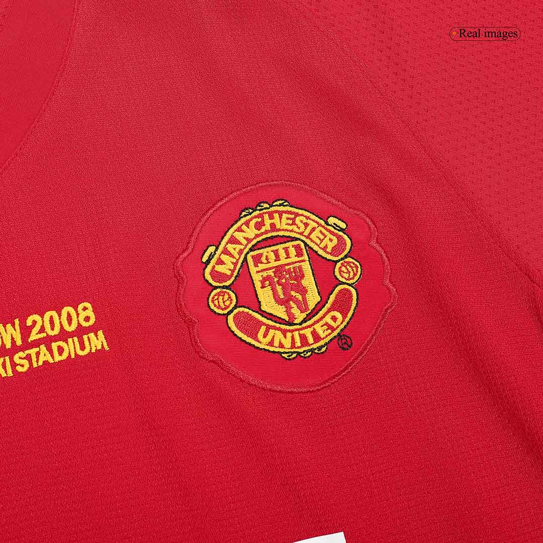 ROONEY #10 Manchester United Retro Jersey Home Football Shirt 2007/08 - UCL Final