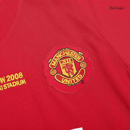 Camiseta retro de local de fútbol ROONEY #10 del Manchester United 2007/08 - Final de la UCL