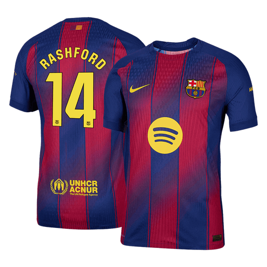 Autêntico RASHFORD #14 Barcelona Casa Futebol Camisas 2025/26