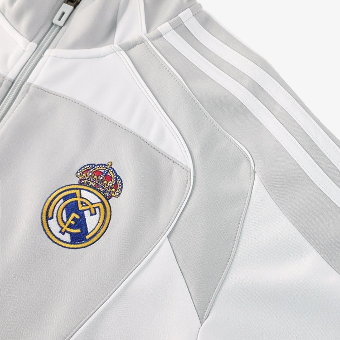 Real Madrid Formação Blusão 2025/26 Cinza