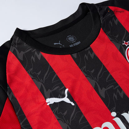 RAFA LEÃO #10 AC Milan Casa Camisa 2025/26-Vermelho & Preto