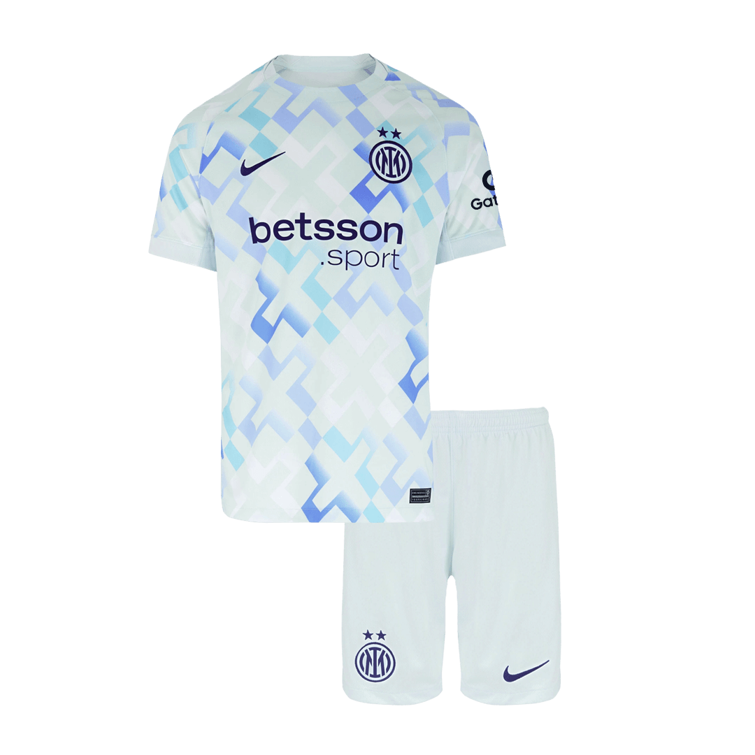 Inter Milan 
 Fora 
Camisas Infantis 
Conjunto 2025/26 
 Branco