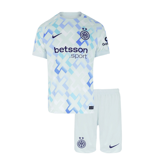 Inter Milan 
 Fora 
Camisas Infantis 
Conjunto 2025/26 
 Branco