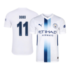 Versão do Jogador DOKU #11 Manchester City Terceira Futebol Camisas 2026/27 Branco - UCL
