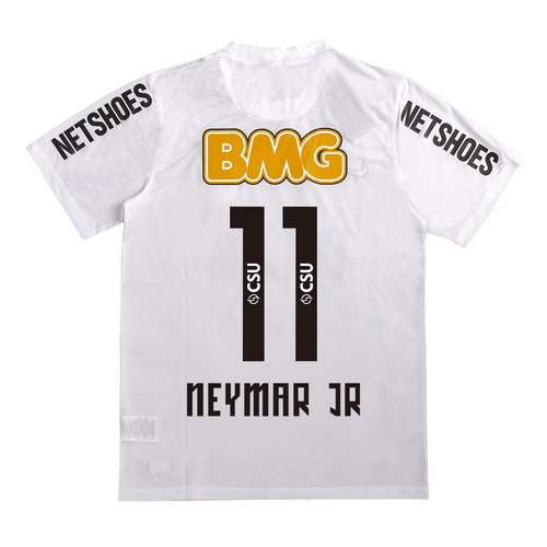 Camiseta retro de fútbol local de Neymar Jr. #11 del Santos FC 2012