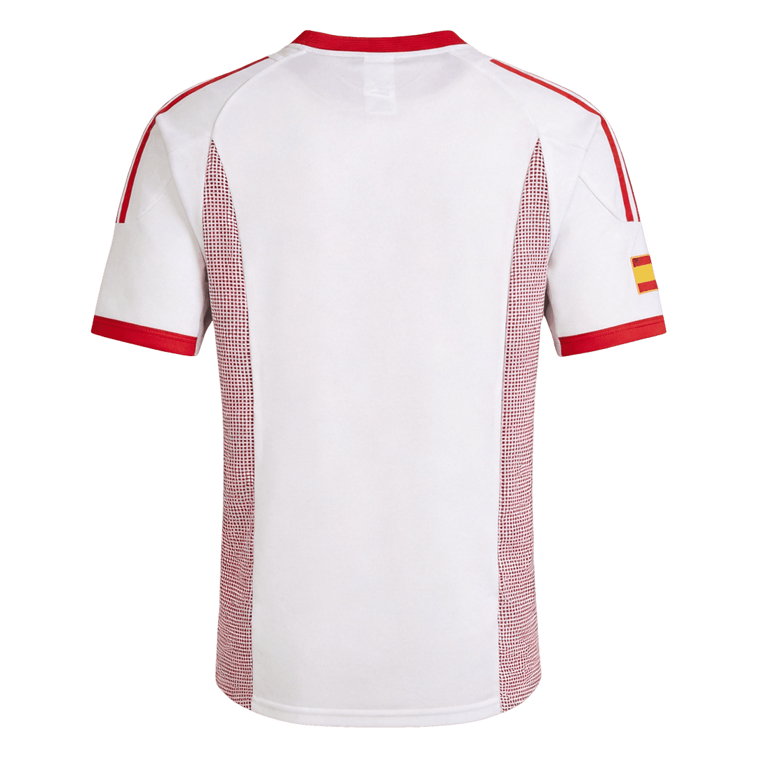 Retrô Spain Fora Copa do Mundo Camisa 2002 Branco