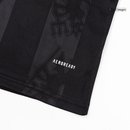 Manchester United Infantil 
 Fora Terceira Futebol Camisa Conjunto (Camisa+Shorts+Meias) 2025/26 Preto