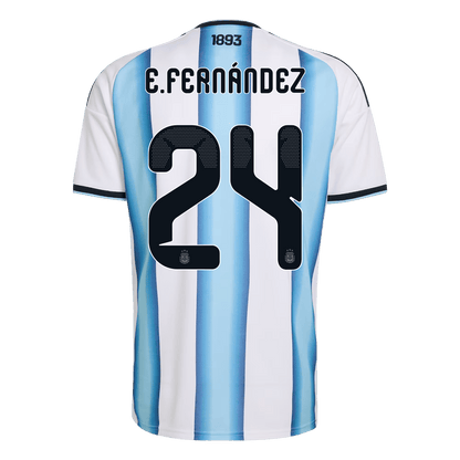 【Super Qualidade】 E. FERNÁNDEZ #24 Argentina
 Casa Futebol Camisa 2026