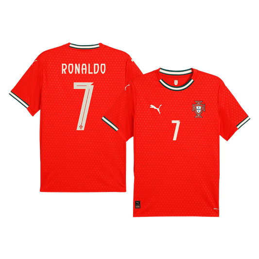 Camisola de futebol RONALDO #7 Portugal Home personalizada 2025