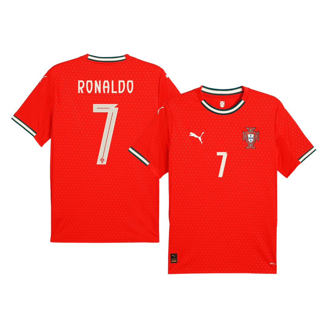 RONALDO #7 Portugal Home Custom Football Shirt 2025