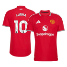 Versão do Jogador CUNHA #10 Manchester United Casa Futebol Camisas 2026/27 Vermelho