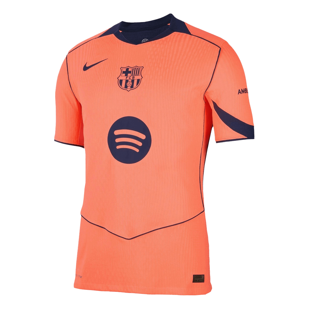 Autêntico LEWANDOWSKI #9 Barcelona Fora Terceira UCL Futebol Camisas 2025/26