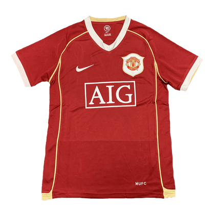 Camiseta de fútbol retro local del Manchester United 2006/07