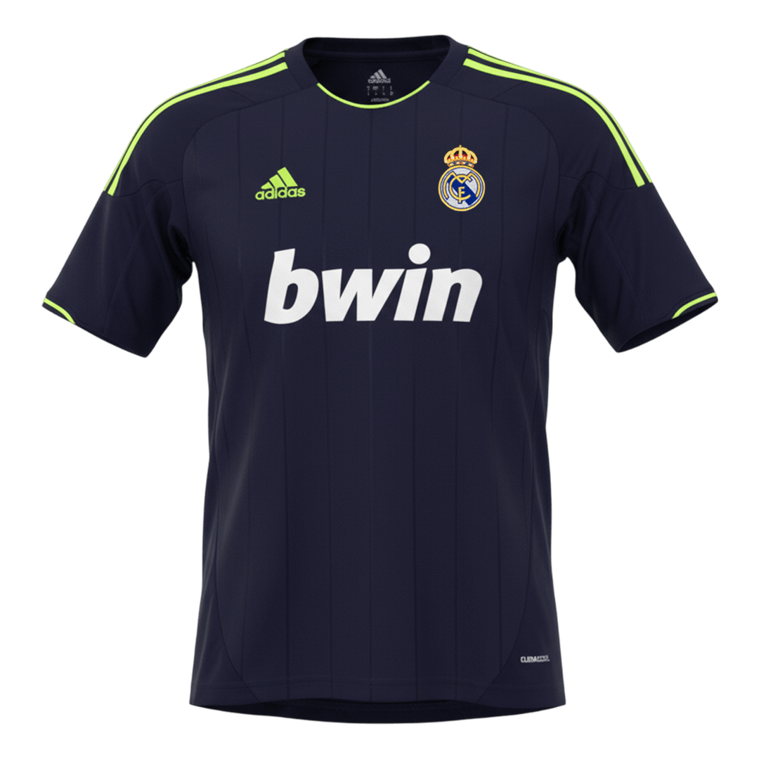Retrô Real Madrid Fora Camisa 2012/13 Preto