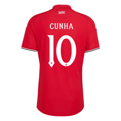 Versão do Jogador CUNHA #10 Manchester United Casa Futebol Camisas 2026/27 Vermelho - UCL