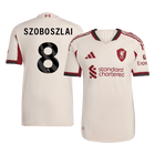 Jogador SZOBOSZLAI #8 Liverpool Fora Futebol Camisas 2025/26 Branco