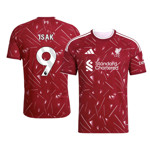 【Super Qualidade】ISAK #9 Liverpool
 Casa Futebol Camisa 2026/27 Vermelho