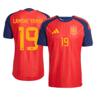 Versão do Jogador LAMINE YAMAL #19 Espanha Casa Copa do Mundo Futebol Camisas 2026 Vermelho