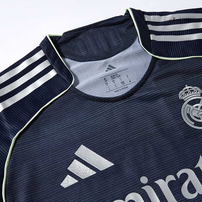 Autêntico MBAPPÉ #9 Real Madrid Fora Futebol Camisas 2025/26 Marinha