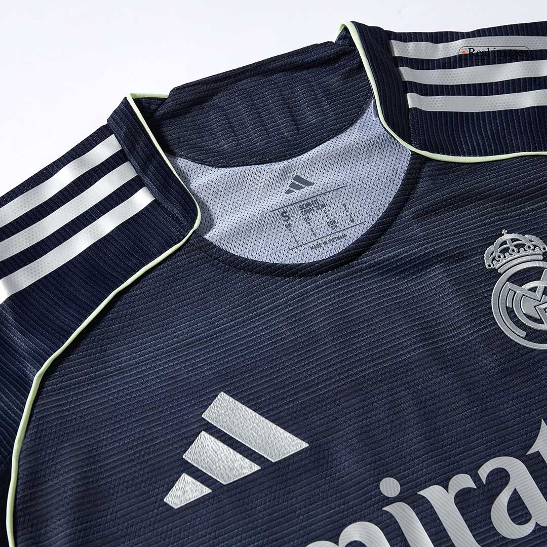 Autêntico TCHOUAMENI #14 Real Madrid Fora Futebol Camisas 2025/26 Marinha