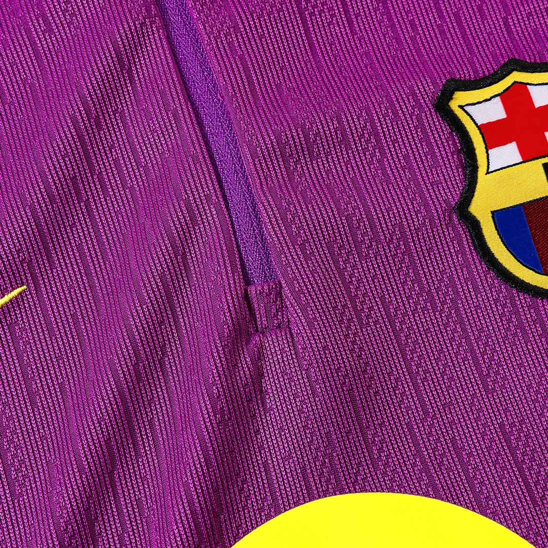 Barcelona Zíper Moletom Conjunto (Top+Calças) 2025/26 Roxo