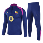 Barcelona Zíper Moletom Conjunto (Top+Calças) 2025/26