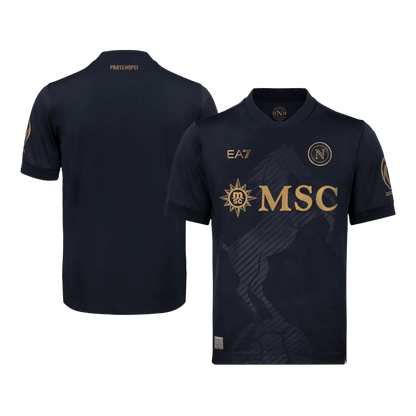 Versão do Jogador Napoli Terceira Futebol Camisas 2026/27 Preto