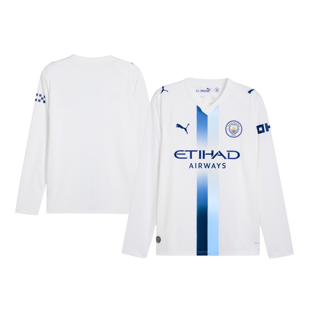 Manchester City Terceira Manga comprida Camisa 2026/27 Branco