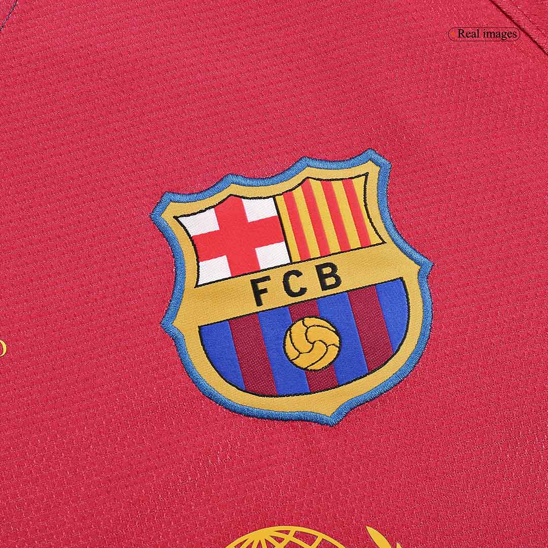 Camisola de futebol de manga comprida XAVI #6 Barcelona Retro Jersey Home 2008/09 - Final da UCL