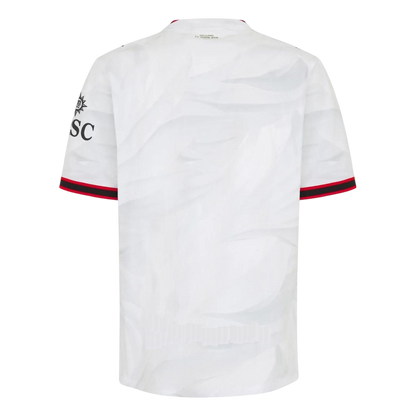 Versão do Jogador AC Milan Fora Futebol Camisas 2026/27 Branco