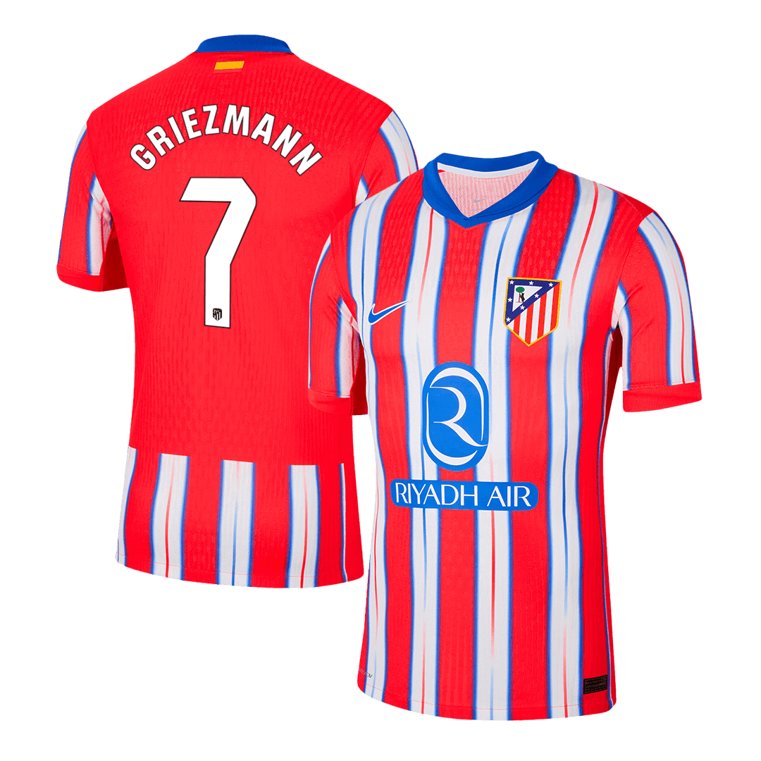 Camisola de futebol aut¨ºntica GRIEZMANN #7 Atl¨¦tico de Madrid Home 2024/25