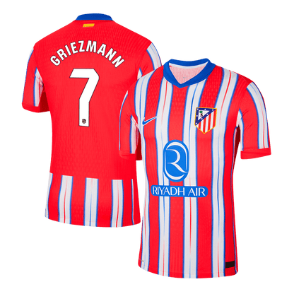 Camiseta de fútbol auténtica de local del Atlético de Madrid 2024/25 de GRIEZMANN #7