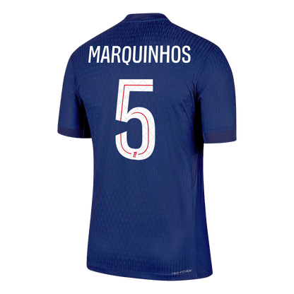 Autêntico MARQUINHOS #5 PSG Casa Futebol Camisas 2025/26 Marinha