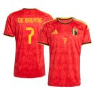 DE BRUYNE #7 Belgium Casa Camisa 2026 Vermelho