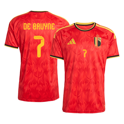 DE BRUYNE #7 Belgium Casa Camisa 2026 Vermelho