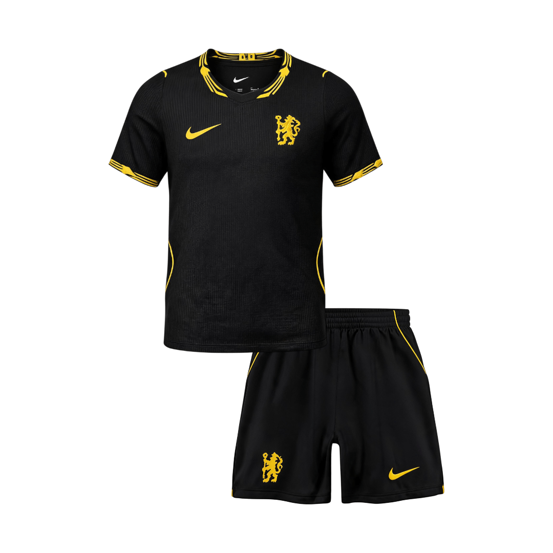 Chelsea Infantil 
 Fora Futebol Camisa 2026/27 Preto