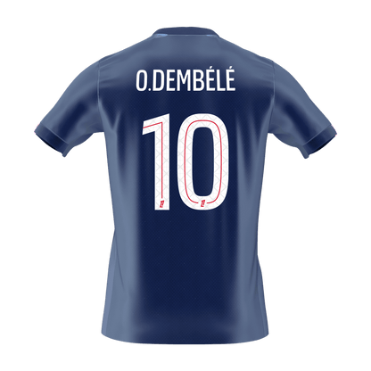 O.DEMBÉLÉ #10 PSG Casa Futebol Camisas 2025/26 Marinha