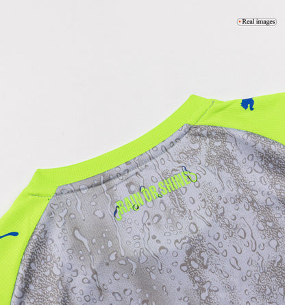 Manchester City Infantil 
 Terceira Conjunto (Camisa+Shorts+Meias) 2025/26 Cinza